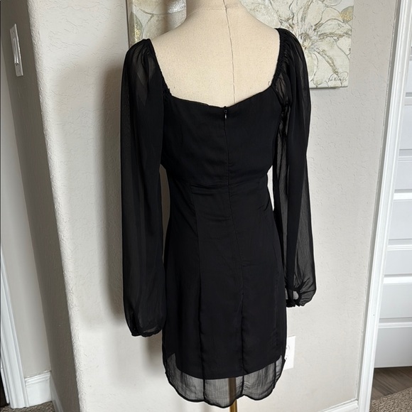 Altar’d State Black long sleeve Dress 🖤 Sz Small - Picture 7 of 9